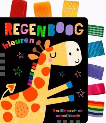 Cover van Regenboogkleuren : vrolijk voel- en aanwijsboek